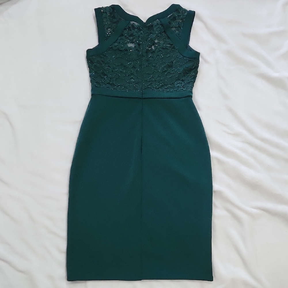 Enfocus Studio Teal Embellished Midi Dress - Picture 4 of 7